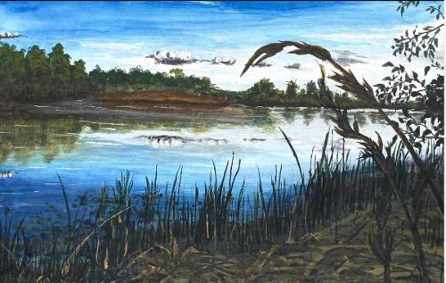 K.Donohoe, Relic on the Water, painting